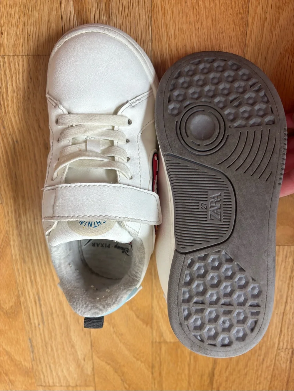 Kids ZARA Disney Cars Lightning McQueen Velcro Sneakers